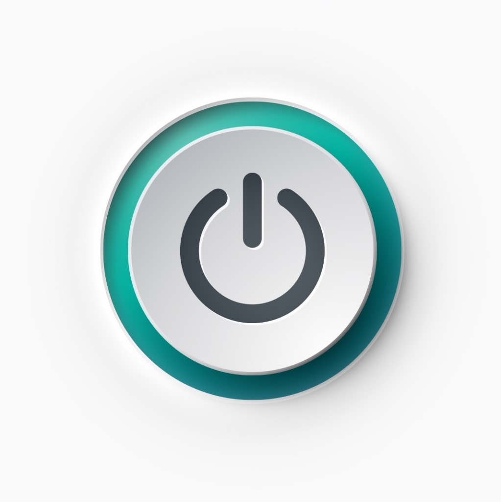 PSTN and ISDN switch off power button